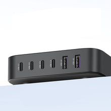 Заредете изображение във визуализатора на галерията – Ugreen 200W PPS multi-port charger 4 x USB Type C / 2 x USB-A gray (CD271)
