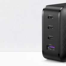 Заредете изображение във визуализатора на галерията – Ugreen fast charger PPS 65W USB / 3x USB Type C QC 3.0 Power Delivery SCP FCP AFC (gallium nitride) black (CD224 70774)
