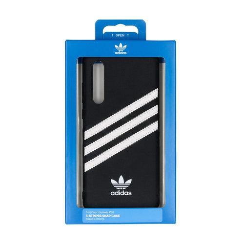 Adidas оригинален гръб canvas за huawei p30 черен/бял - TopMag