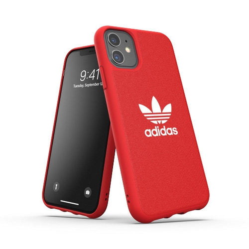 Adidas оригинален гръб canvas за iPhone 11 ( 6.1 ) червен - TopMag