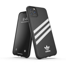Заредете изображение във визуализатора на галерията – Adidas оригинален гръб pu за iPhone 11 pro max ( 6.5 ) черен / бял - TopMag
