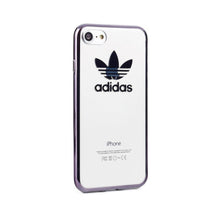 Заредете изображение във визуализатора на галерията – Adidas оригинален гръб за iPhone 7 / 8 / SE 2020 прозрачен-черен - TopMag
