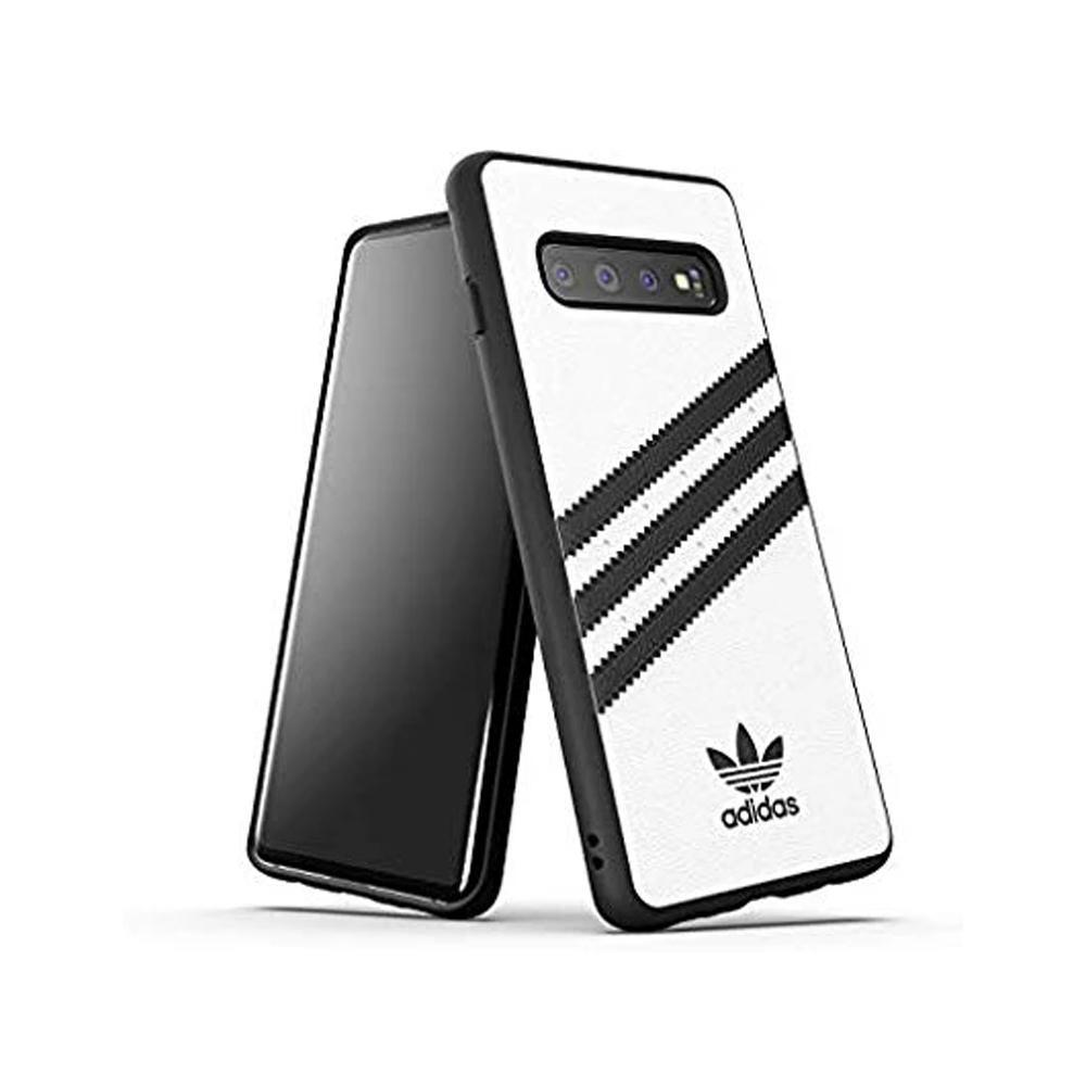 Adidas оригинален гръб за samsung s10 бял черен - TopMag