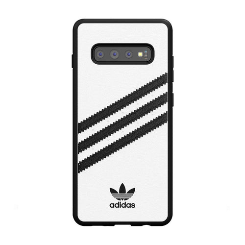 Adidas оригинален гръб за samsung s10 plus бял черен - TopMag