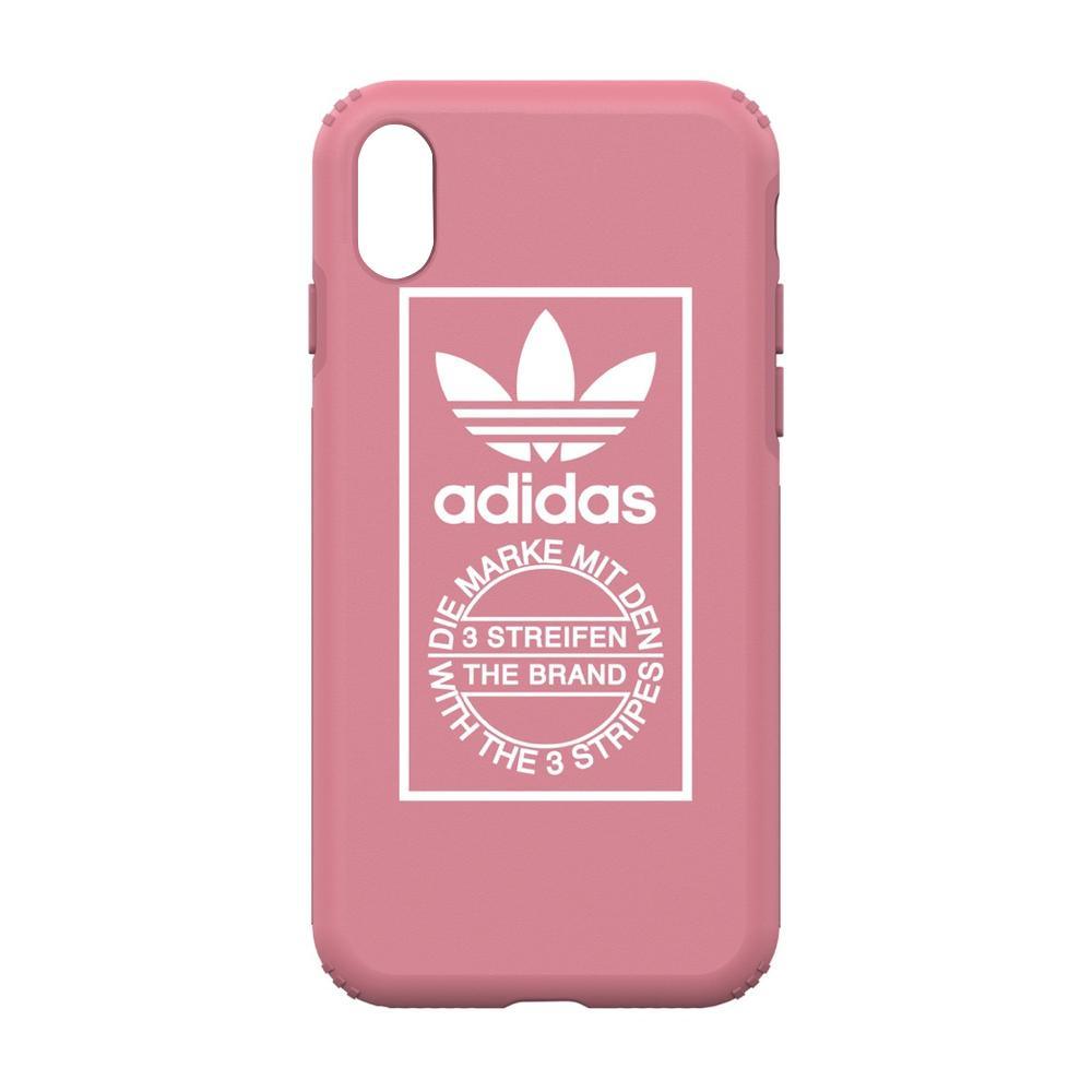 Adidas оригинален твърд гръб за iPhone xs max розов - TopMag