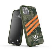 Заредете изображение във визуализатора на галерията – Adidas originals moulded гръб за iPhone 12 / 12 pro orange camo - TopMag
