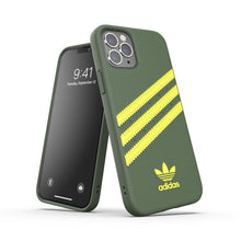 Заредете изображение във визуализатора на галерията – Adidas originals moulded гръб за iPhone 12 / 12 pro wild pine / acid yellow - TopMag
