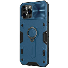Заредете изображение във визуализатора на галерията – Nillkin CamShield Armor TPU+PC for Iphone 13 Pro Max blue
