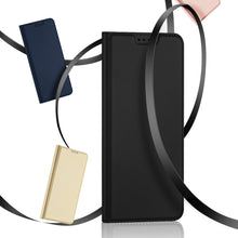 Заредете изображение във визуализатора на галерията – Dux Ducis Skin Pro Case For OnePlus 10T / OnePlus Ace Pro Cover Flip Card Wallet Stand Black
