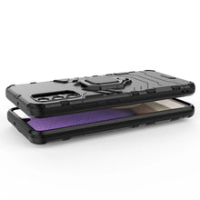 Заредете изображение във визуализатора на галерията – Ring Armor Case Kickstand Tough Rugged Cover for Samsung Galaxy A32 4G blue
