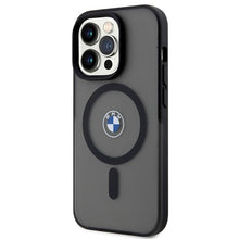 Заредете изображение във визуализатора на галерията – Original Case BMW Signature MagSafe BMHMP14XDSLK for Iphone 14 Pro Max Black
