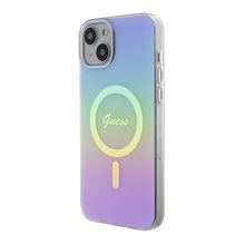 Заредете изображение във визуализатора на галерията – Original Case GUESS IML Iridescent Magsafe hardcase GUHMP15SHITSU for Iphone 15 purple
