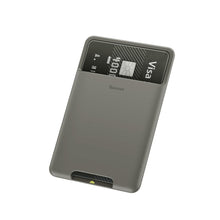 Заредете изображение във визуализатора на галерията – Baseus self-adhesive card holder cards documents for the phone dark gray (ACKD-A0G)
