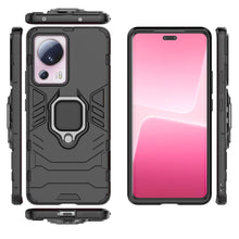 Заредете изображение във визуализатора на галерията – Ring Armor case for Xiaomi 13 Lite armored cover magnetic holder ring black
