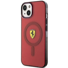 Заредете изображение във визуализатора на галерията – Ferrari FEHMP14SURKR iPhone 14 6.1" red/red hardcase Translucent Magsafe

