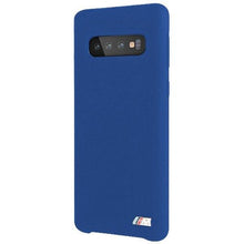 Заредете изображение във визуализатора на галерията – Etui hardcase BMW BMHCS10MSILNA S10 niebieski/navy Silicone M Collection

