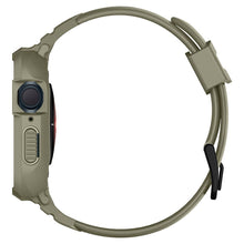 Заредете изображение във визуализатора на галерията – SPIGEN Rugged Armor ”PRO” case for APPLE WATCH 4 / 5 / 6 / 7 / 8 / SE (44 / 45 MM) vintage khaki
