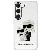 Заредете изображение във визуализатора на галерията – Karl Lagerfeld KLHCS23SHNKCTGT S23 S911 transparent hardcase Gliter Karl&amp;Choupette
