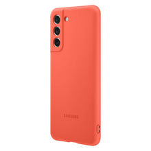 Заредете изображение във визуализатора на галерията – Samsung Silicone Cover Rubber Silicone Cover Case for Samsung Galaxy S21 FE Coral (EF-PG990TPE)
