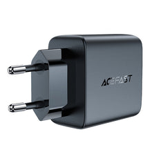 Заредете изображение във визуализатора на галерията – Fast charger GaN 35W PD 2x USB C Acefast A49 - black
