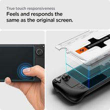 Заредете изображение във визуализатора на галерията – TEMPERED GLASS Spigen GLAS.TR "EZ FIT" STEAM DECK CLEAR
