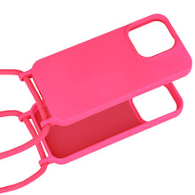 Заредете изображение във визуализатора на галерията – Strap Silicone Case for Iphone 15 Pro design 1 pink
