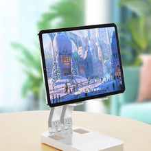Заредете изображение във визуализатора на галерията – Folding phone stand for tablet (K15) - white
