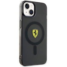 Заредете изображение във визуализатора на галерията – Original FERRARI hardcase Translucent Magsafe FEHMP14MURKK for Iphone 14 Plus Black
