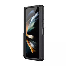 Заредете изображение във визуализатора на галерията – Nillkin Super Frosted Shield Fold Case for Samsung Galaxy Z Fold 5 5G black (pen holder)
