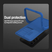 Заредете изображение във визуализатора на галерията – Nillkin CamShield Pro armored case with camera cover for Samsung Galaxy S24 - blue
