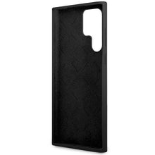 Заредете изображение във визуализатора на галерията – Guess GUHCS23LSLSMK S23 Ultra S918 black/black hardcase Silicone Vintage Gold Logo
