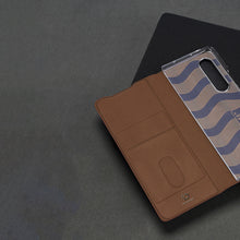 Заредете изображение във визуализатора на галерията – Dux Ducis Bril case for Samsung Galaxy Z Fold 3 flip cover card wallet stand black
