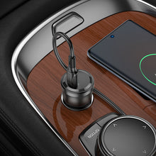 Заредете изображение във визуализатора на галерията – Borofone Car charger BZ24 Clever - Type C - QC 3.0 PD 20W black
