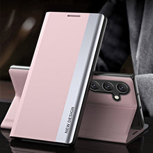 Заредете изображение във визуализатора на галерията – Sleep Case Pro case for Samsung Galaxy A54 5G with flip stand pink
