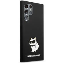 Заредете изображение във визуализатора на галерията – Karl Lagerfeld KLHCS23LSNCHBCK S23 Ultra S918 hardcase black/black Silicone Choupette
