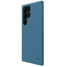 Заредете изображение във визуализатора на галерията – Nillkin Super Frosted Shield Pro case for Samsung Galaxy S23 Ultra armored case + phone stand blue
