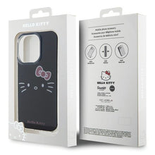 Заредете изображение във визуализатора на галерията – Original Case HELLO KITTY hardcase IML Kitty Face HKHCP14LHKHLK for Iphone 14 Pro black
