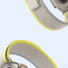 Заредете изображение във визуализатора на галерията – Velcro Sports Strap for Apple Watch 8 / 7 / 6 / SE / 5 / 4 / 3 / 2 / 1 (38, 40, 41 mm) Dux Ducis Strap YJ Version - Yellow-Beige
