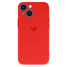 Заредете изображение във визуализатора на галерията – Vennus Silicone Heart Case for Iphone 14 Plus design 1 red
