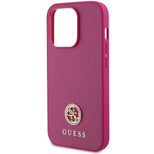 Заредете изображение във визуализатора на галерията – Original Case GUESS Strass Metal Logo GUHCP15LPS4DGPP for Iphone 15 Pro pink
