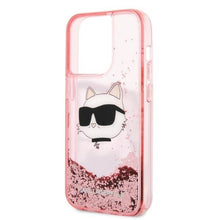 Заредете изображение във визуализатора на галерията – Karl Lagerfeld KLHCP14LLNCHCP iPhone 14 Pro 6.1" pink/pink hardcase Glitter Choupette Head
