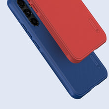 Заредете изображение във визуализатора на галерията – Nillkin Super Frosted Shield Pro Case for Samsung Galaxy A54 5G Armor Case + Phone Stand Blue
