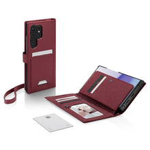 Заредете изображение във визуализатора на галерията – Spigen WALLET "S" PLUS GALAXY S23 ULTRA BURGUNDY
