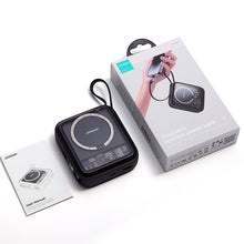 Заредете изображение във визуализатора на галерията – Joyroom induction power bank 10000mAh Icy Series 22.5W with built-in Lightning cable black (JR-L007)
