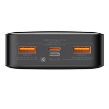 Заредете изображение във визуализатора на галерията – Baseus Bipow Fast Charging Power Bank 20000mAh 20W Black (Overseas Edition) + USB-A - Micro USB 0.25m Black Cable (PPBD050501)
