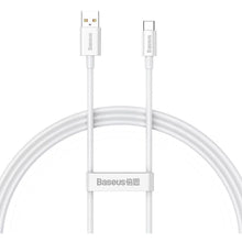 Заредете изображение във визуализатора на галерията – BASEUS cable USB A to Apple Lightning 8-pin PD 100W 1m white P10320102214-00
