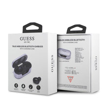 Заредете изображение във визуализатора на галерията – Guess GUTWST31EU TWS Bluetooth headphones + docking station purple/purple
