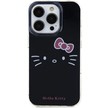 Заредете изображение във визуализатора на галерията – Original Case HELLO KITTY hardcase IML Kitty Face HKHCP15XHKHLK for Iphone 15 Pro Max black

