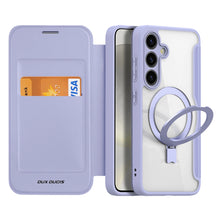 Заредете изображение във визуализатора на галерията – Dux Ducis Skin X Pro case with magnetic ring/stand for Samsung S24+ - purple

