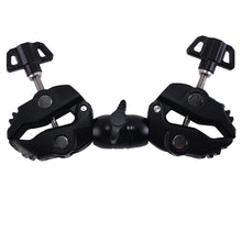 Заредете изображение във визуализатора на галерията – Double-sided clamp holder for the camera - black
